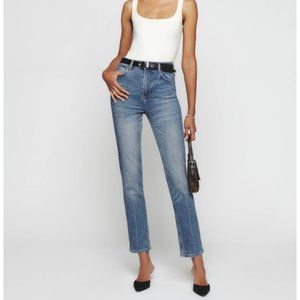 Reformation Liza Ultra High-Rise Straight Jeans